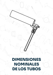 Dimensiones nominales de los tubos